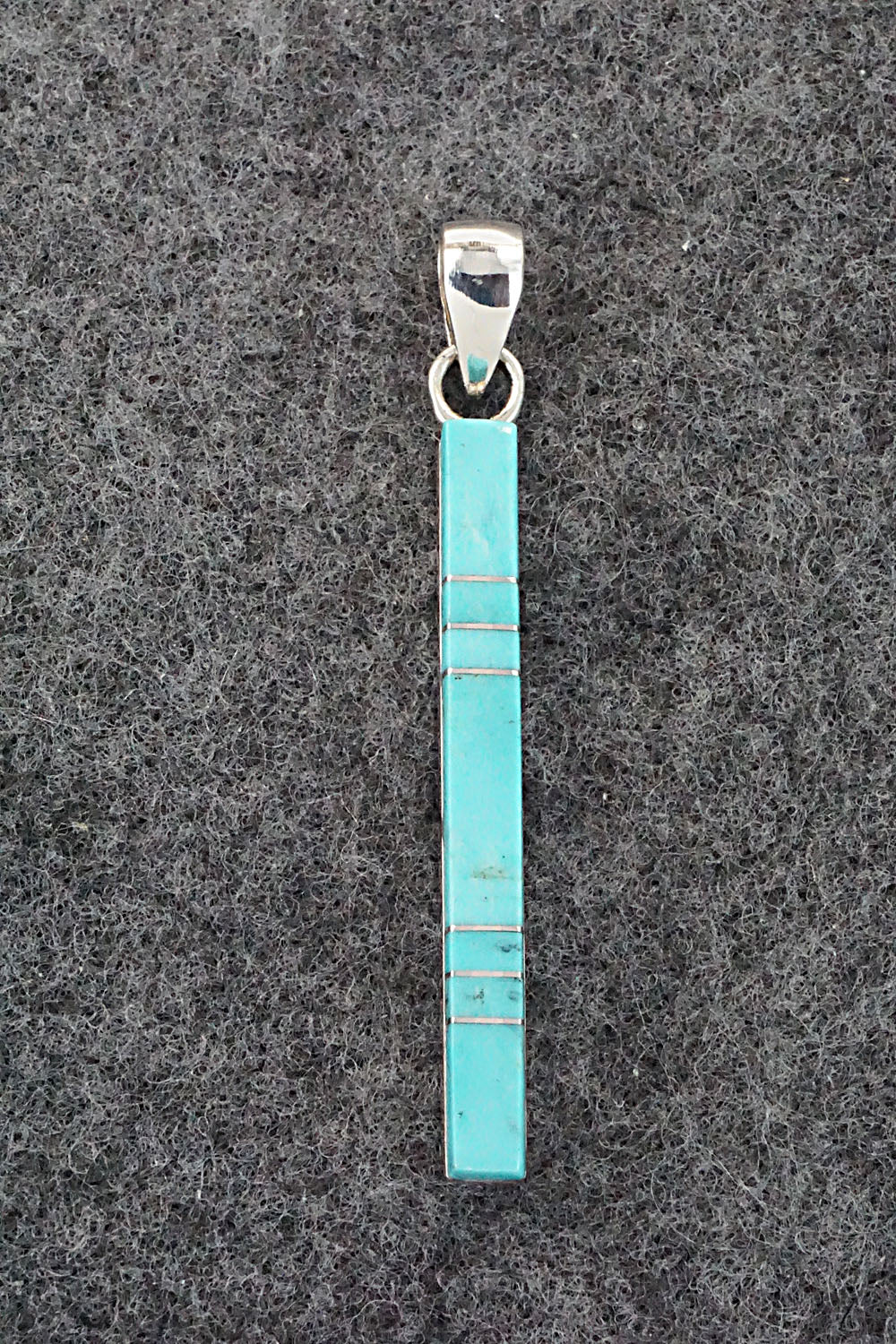 Turquoise & Sterling Silver Pendant - Madarrel Kallestewa