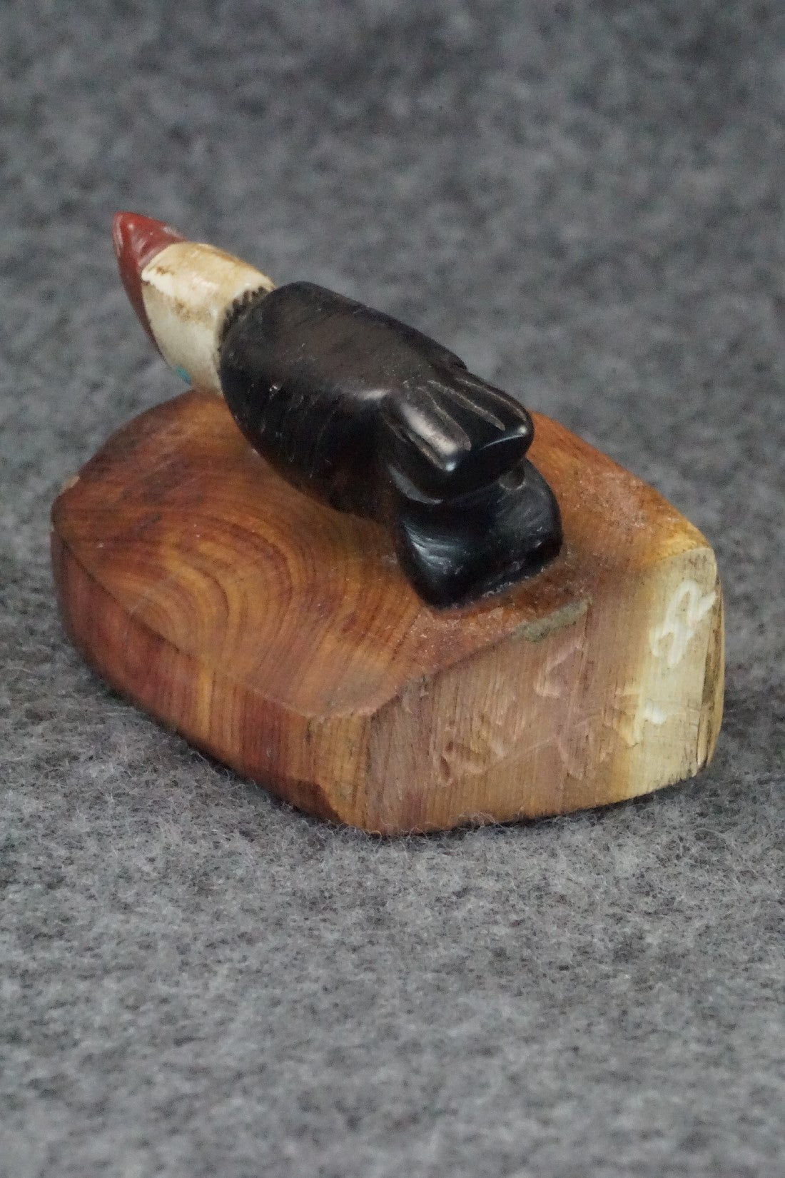 Woodpecker Zuni Fetish Carving - Justin Red Elk