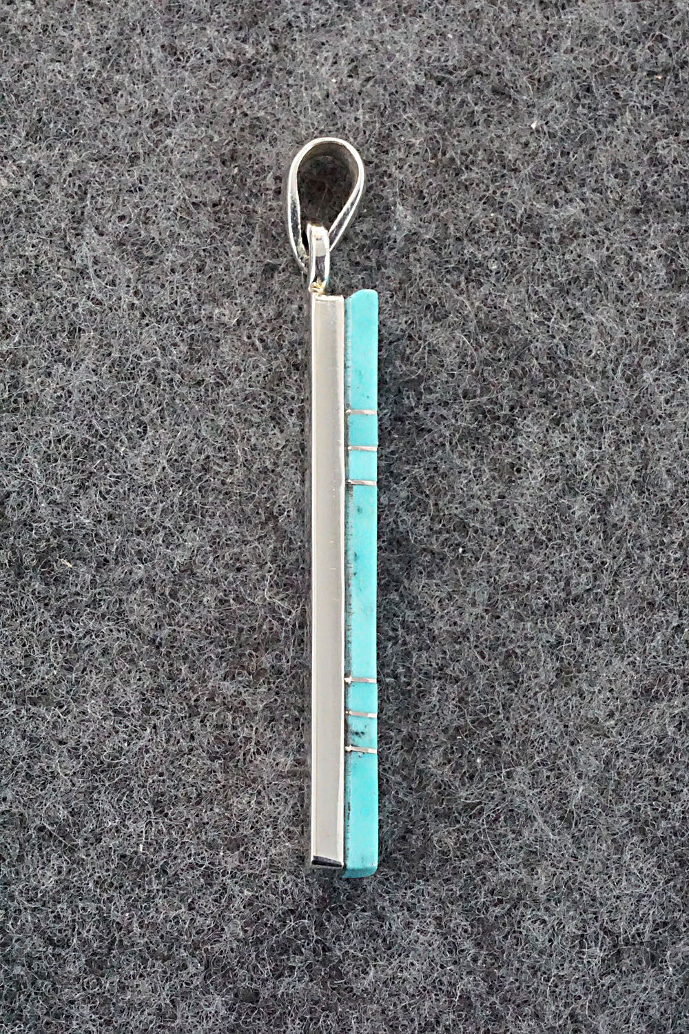 Turquoise & Sterling Silver Pendant - Madarrel Kallestewa