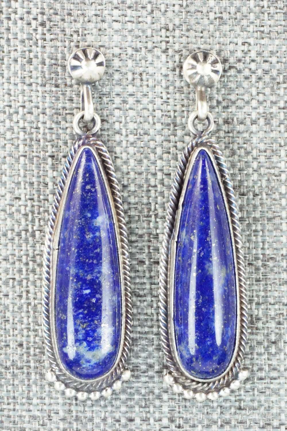 Lapis & Sterling Silver Earrings - Verley Betone