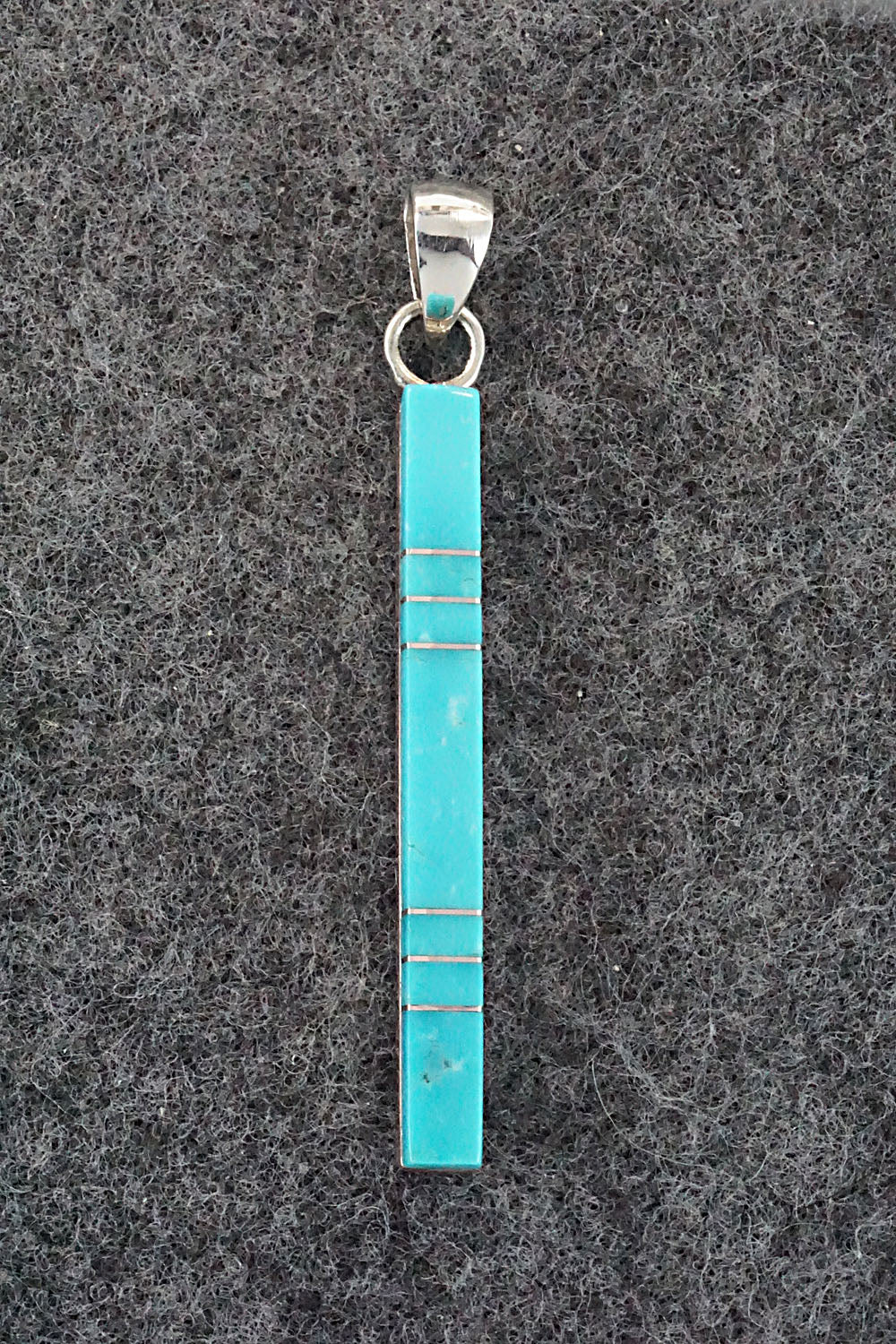 Turquoise & Sterling Silver Pendant - Madarrel Kallestewa