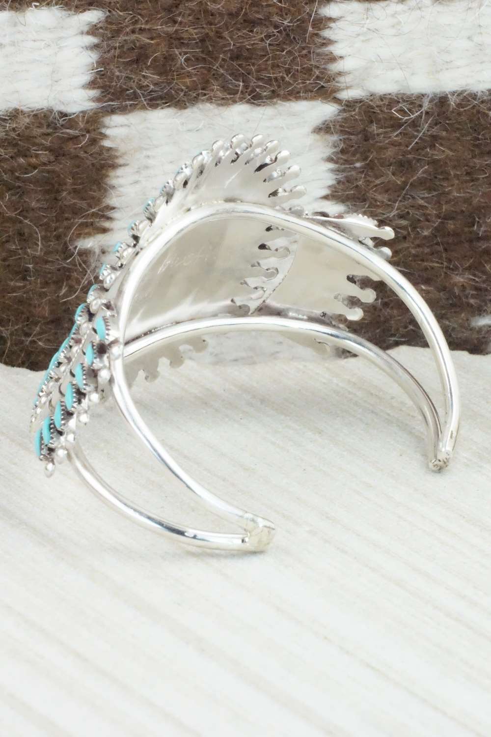 Turquoise & Sterling Silver Bracelet - Evonne Hustito