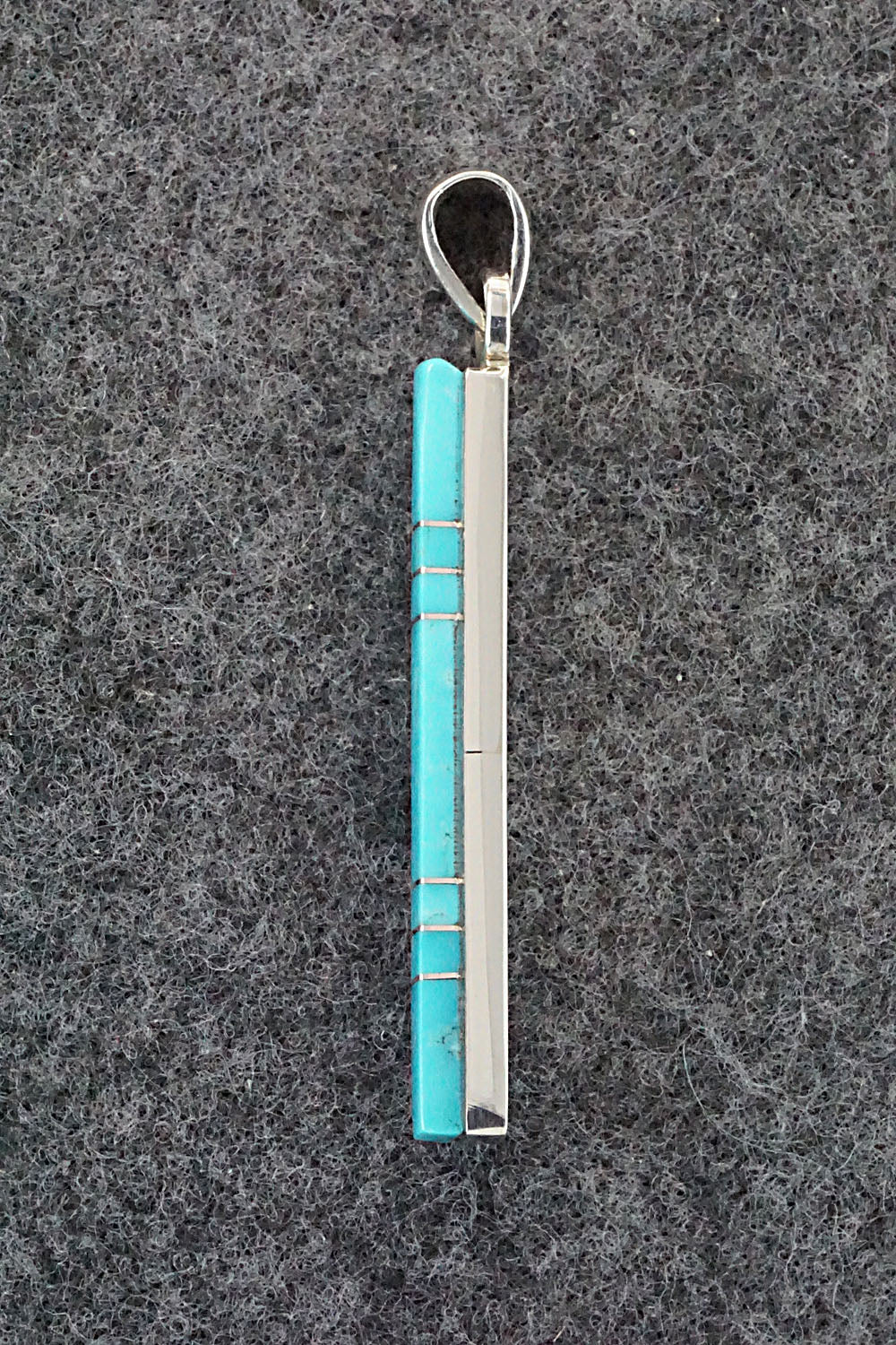 Turquoise & Sterling Silver Pendant - Madarrel Kallestewa