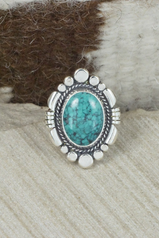 Turquoise & Sterling Silver Ring - Daniel Benally - Size 6
