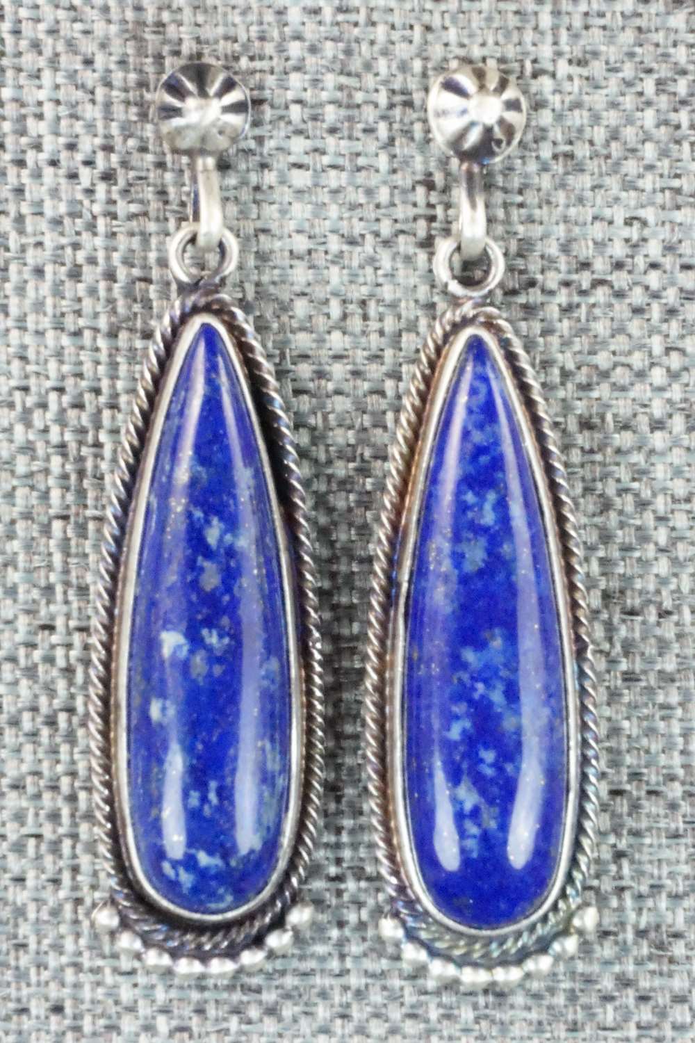 Lapis & Sterling Silver Earrings - Verley Betone