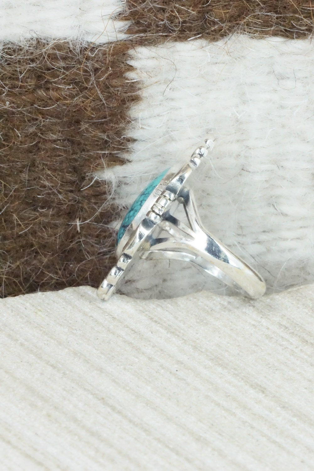 Turquoise & Sterling Silver Ring - Daniel Benally - Size 6
