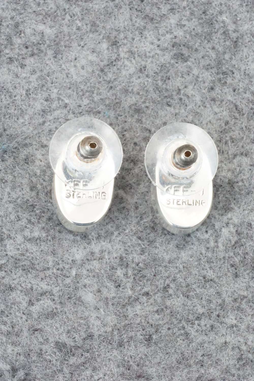 Turquoise & Sterling Silver Earrings - Vernon Johnson
