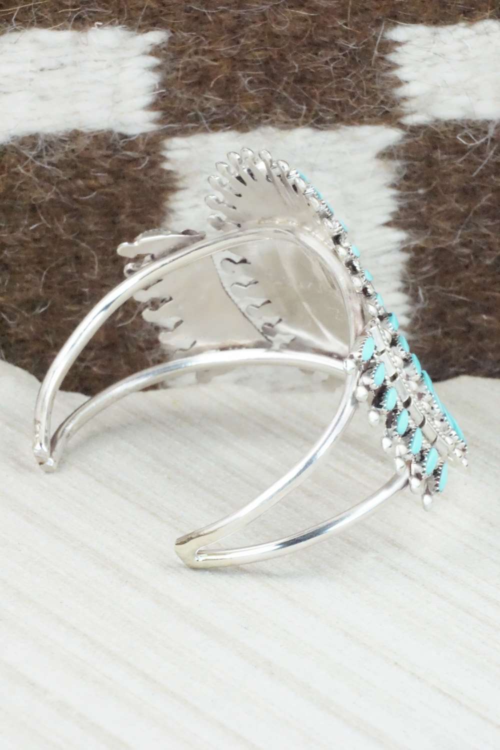 Turquoise & Sterling Silver Bracelet - Evonne Hustito