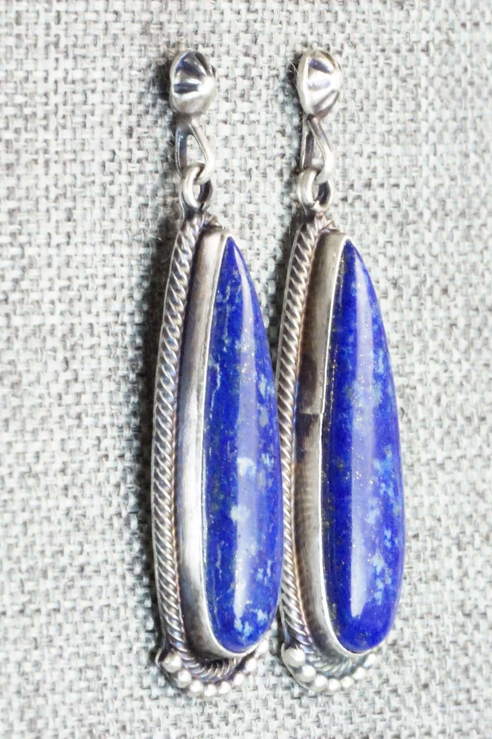 Lapis & Sterling Silver Earrings - Verley Betone