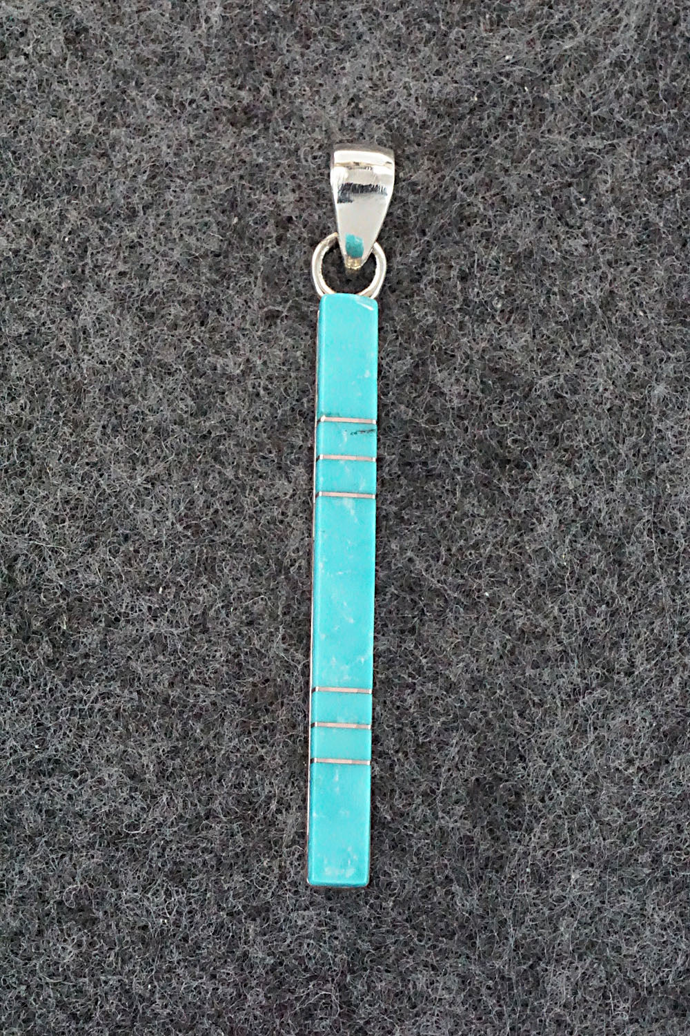 Turquoise & Sterling Silver Pendant - Madarrel Kallestewa