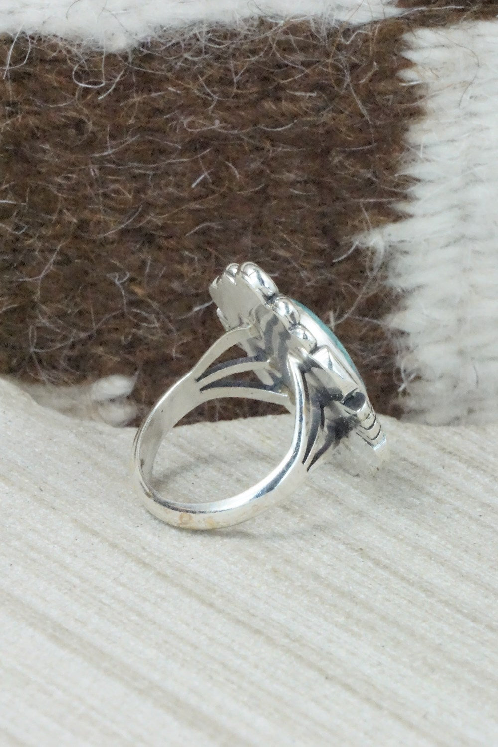 Turquoise & Sterling Silver Ring - Daniel Benally - Size 6