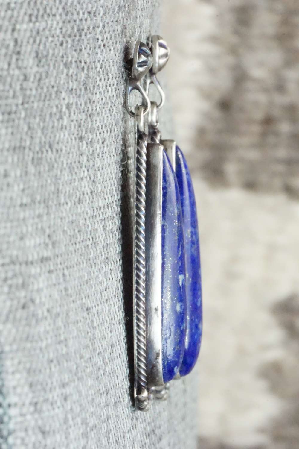 Lapis & Sterling Silver Earrings - Verley Betone