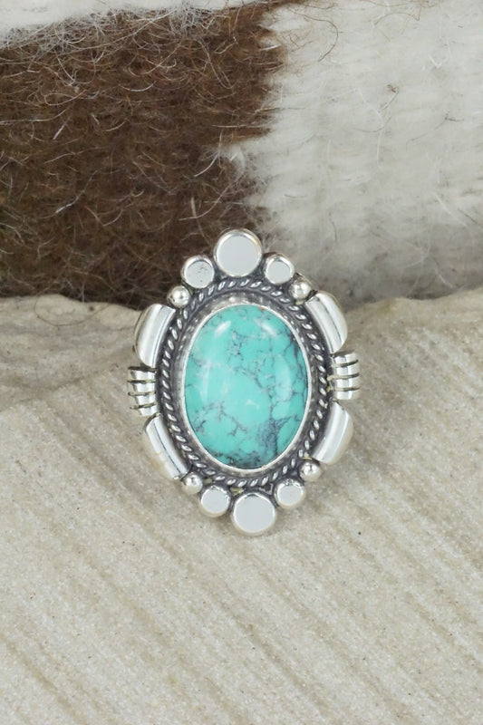 Turquoise & Sterling Silver Ring - Daniel Benally - Size 6