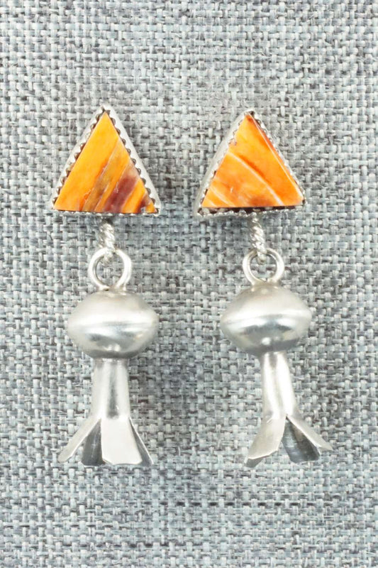 Spiny Oyster & Sterling Silver Earrings - Selina Warner
