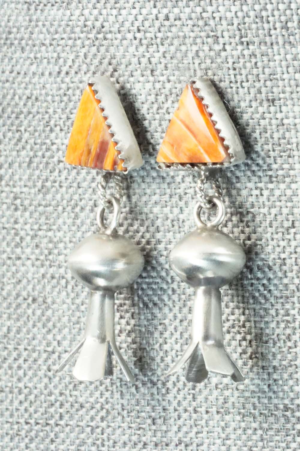 Spiny Oyster & Sterling Silver Earrings - Selina Warner