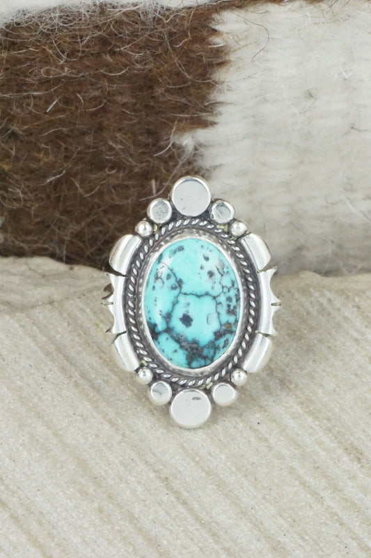 Turquoise & Sterling Silver Ring - Daniel Benally - Size 7