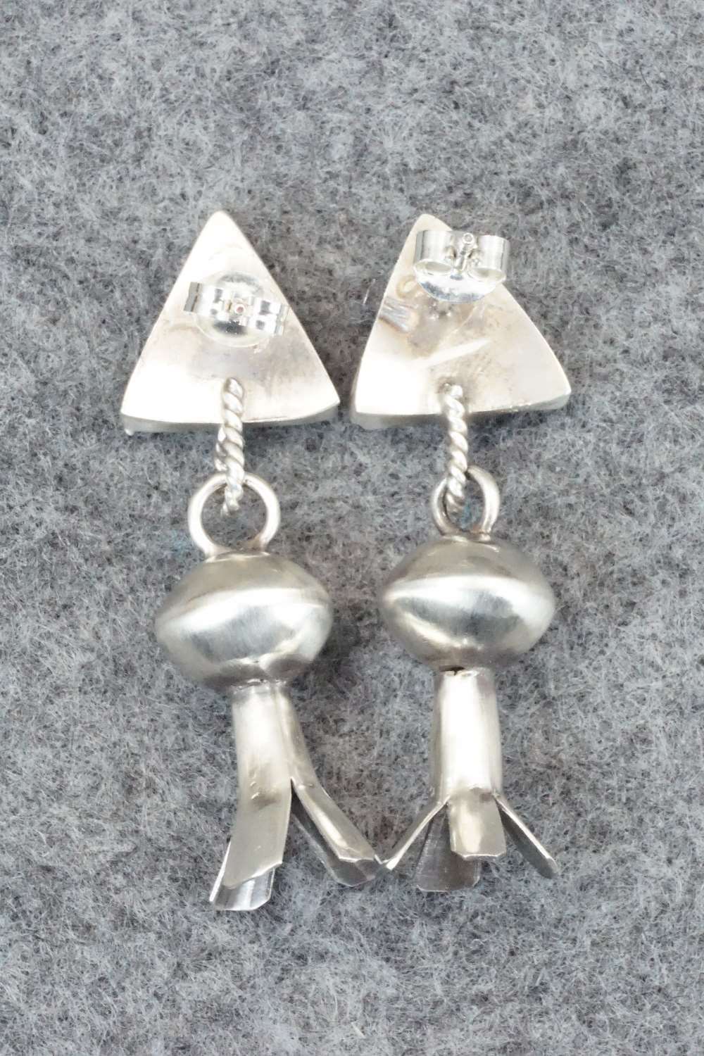 Spiny Oyster & Sterling Silver Earrings - Selina Warner