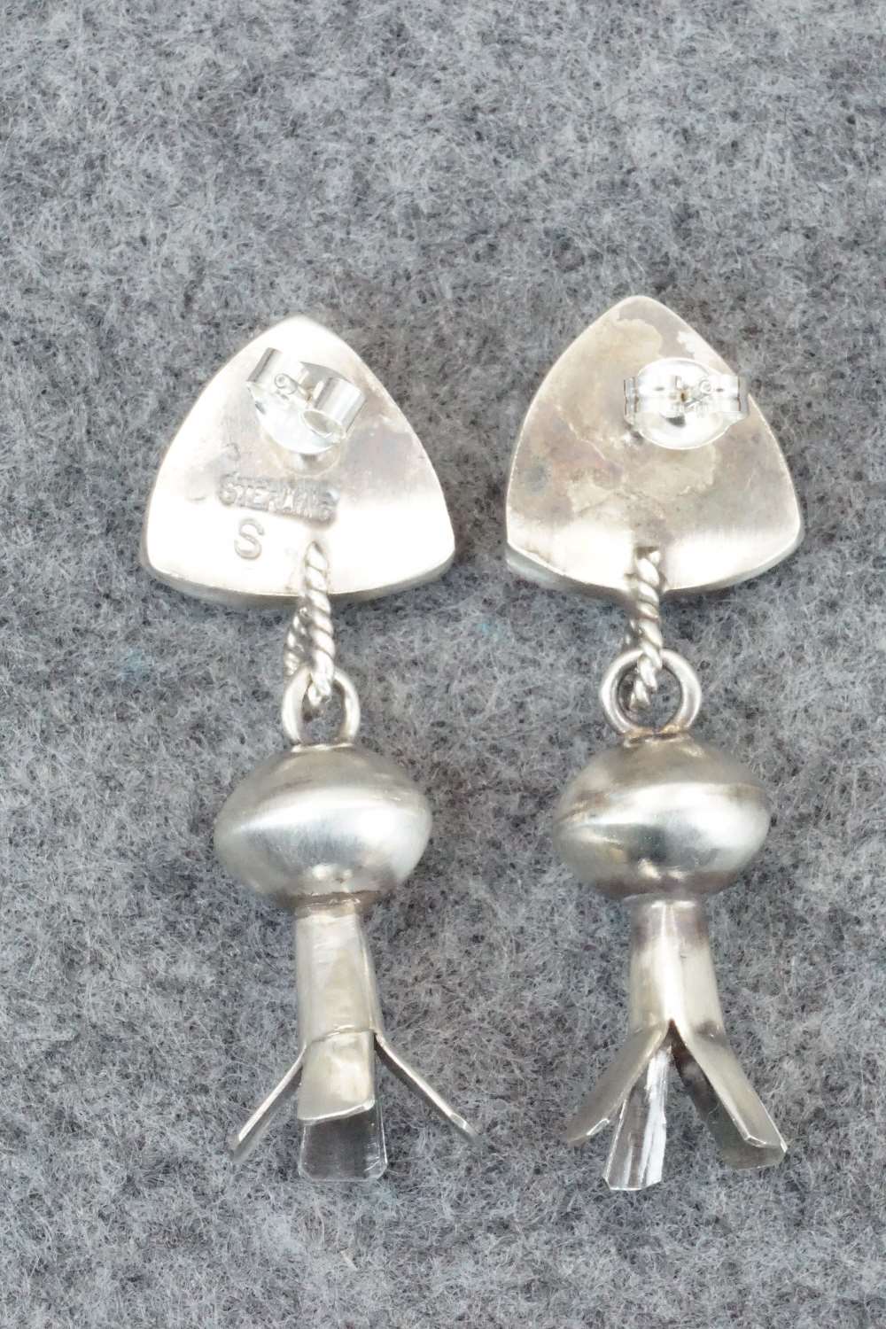 Spiny Oyster & Sterling Silver Earrings - Selina Warner
