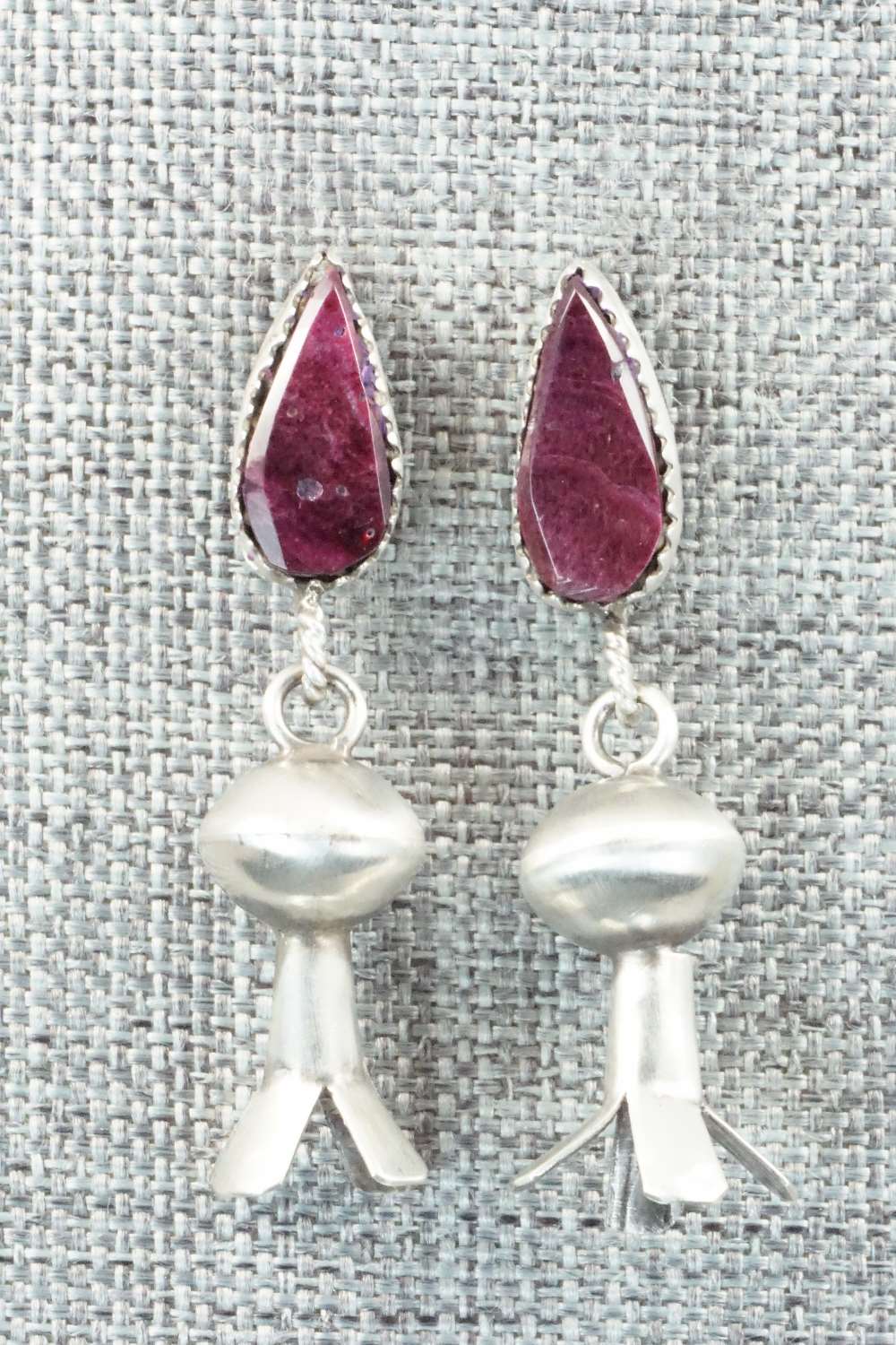 Spiny Oyster & Sterling Silver Earrings - Selina Warner