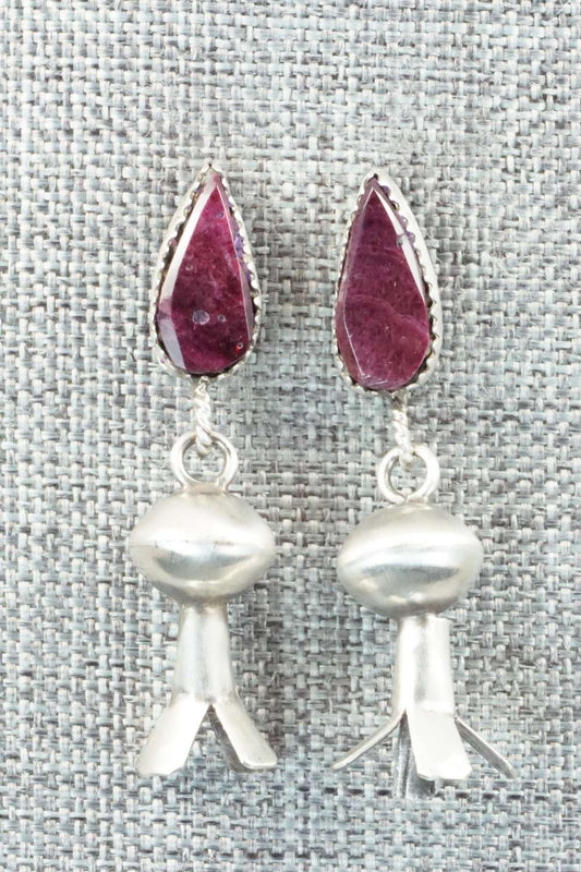 Spiny Oyster & Sterling Silver Earrings - Selina Warner