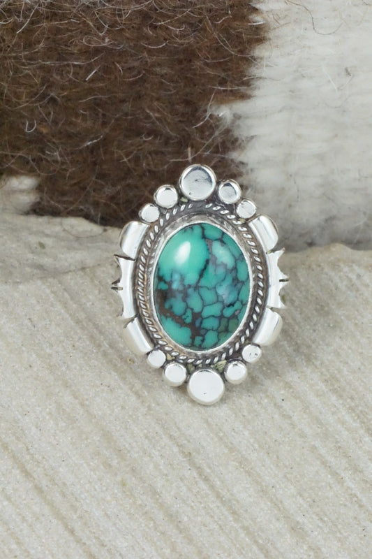 Turquoise & Sterling Silver Ring - Daniel Benally - Size 7