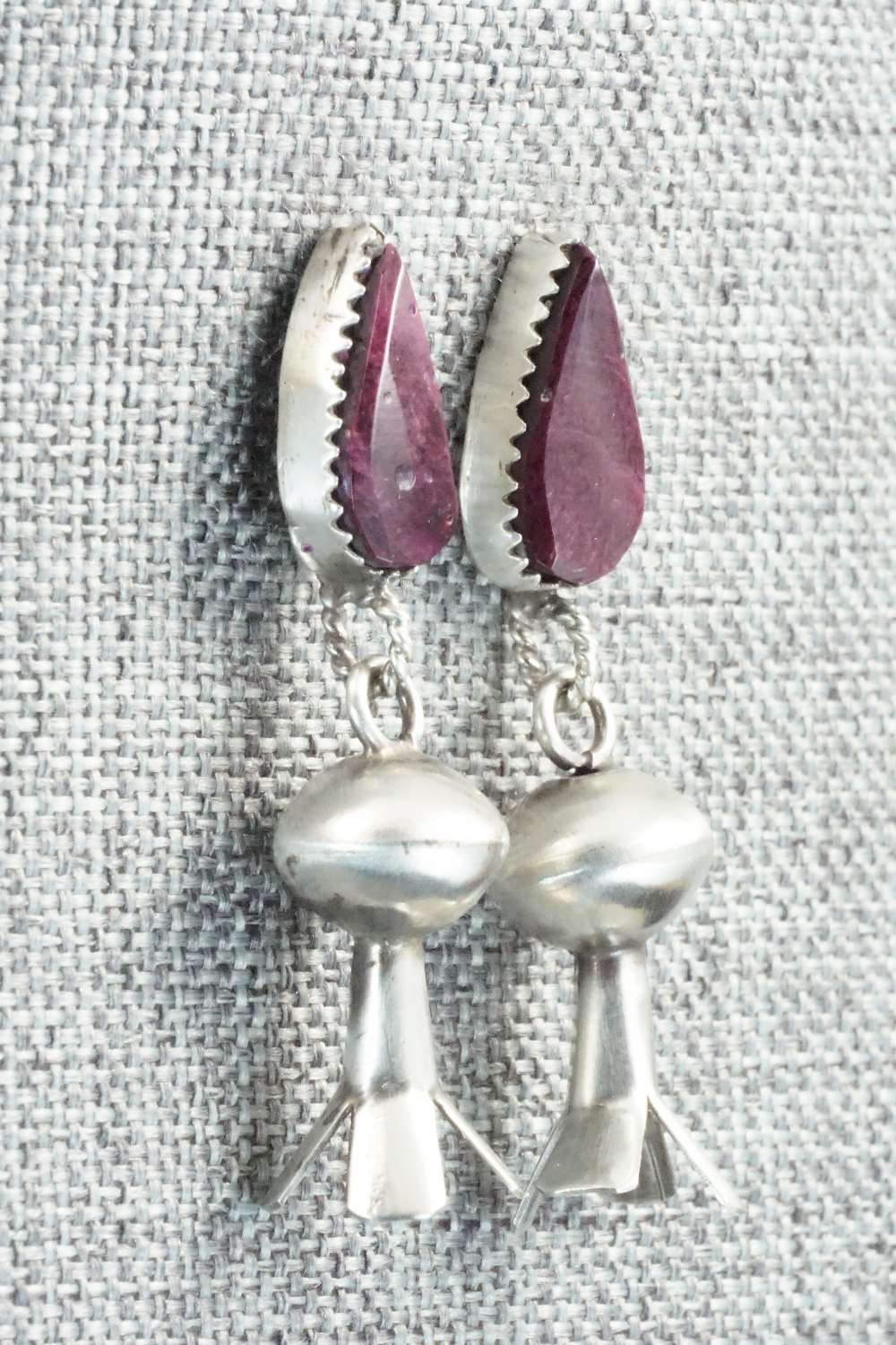 Spiny Oyster & Sterling Silver Earrings - Selina Warner