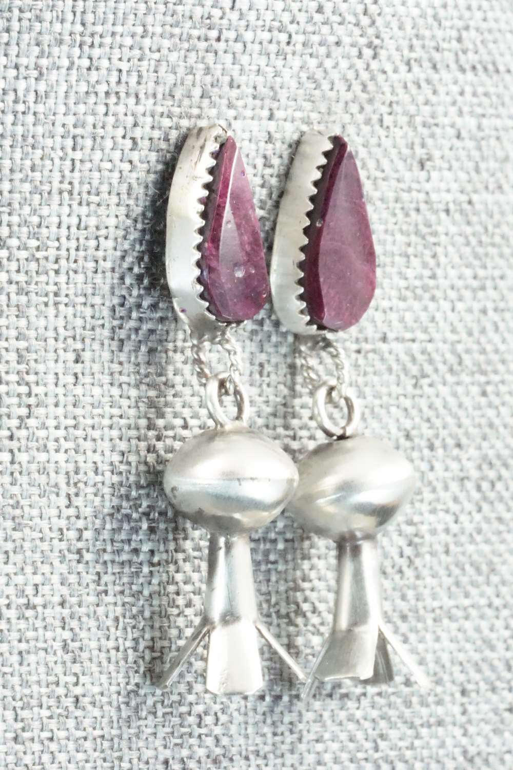 Spiny Oyster & Sterling Silver Earrings - Selina Warner