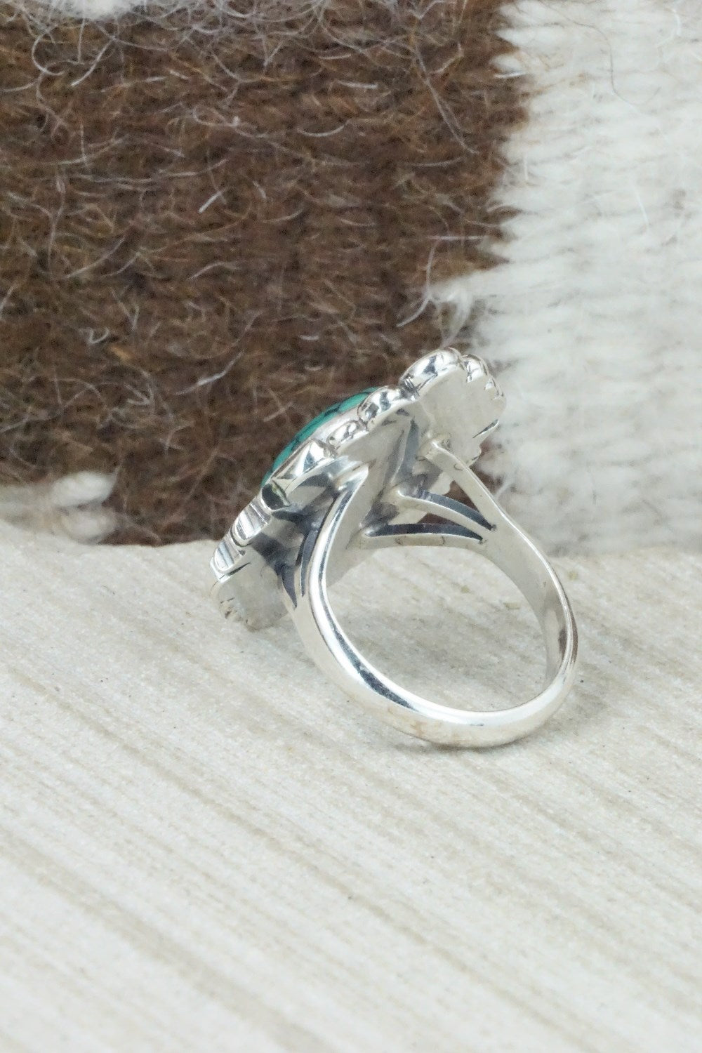 Turquoise & Sterling Silver Ring - Daniel Benally - Size 7