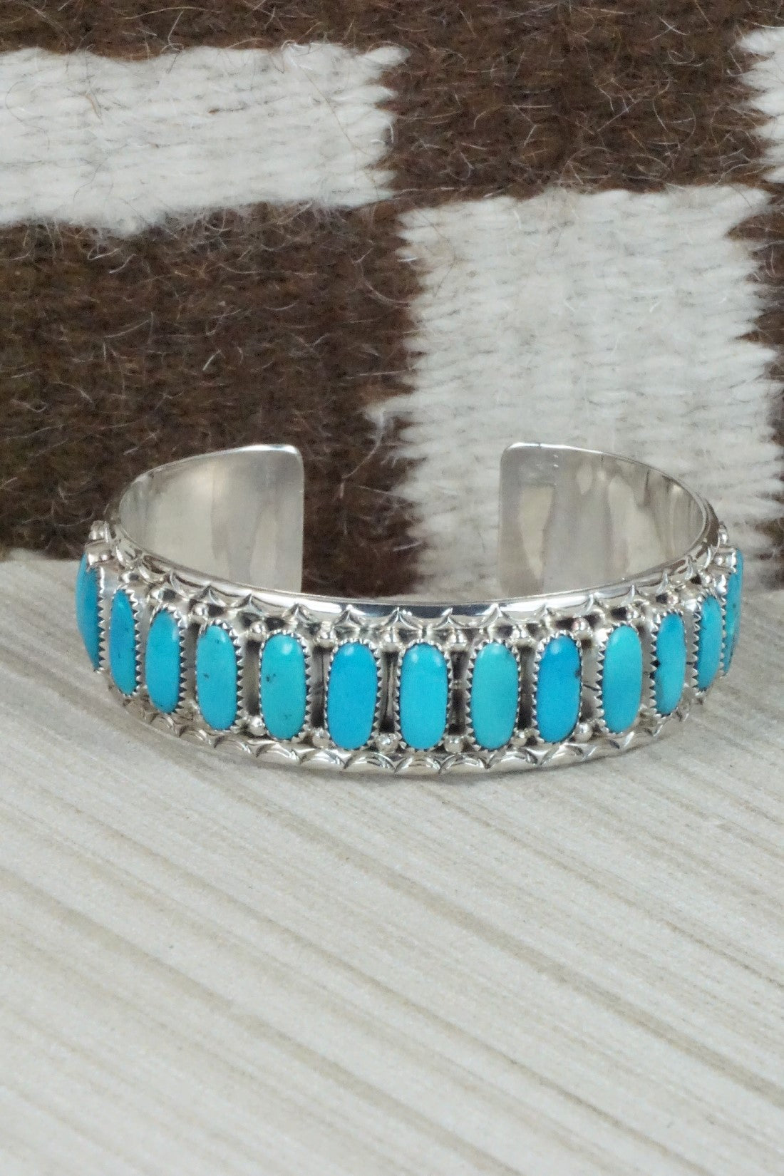 Turquoise & Sterling Silver Bracelet - Jazz Wilson