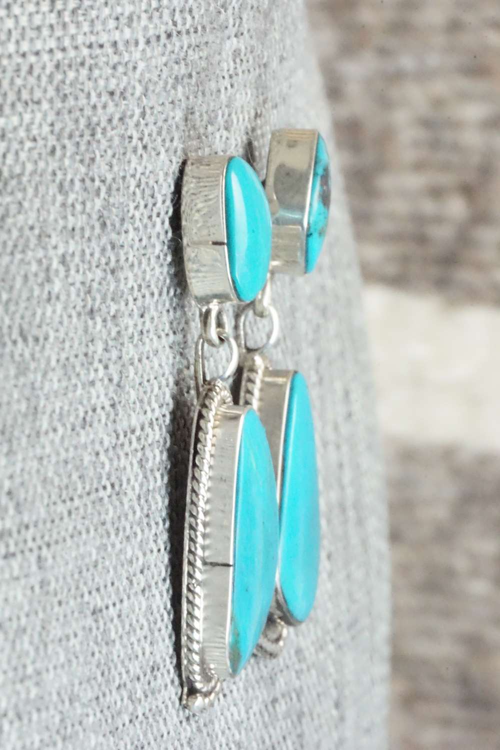 Turquoise & Sterling Silver Earrings - Sadie Jim