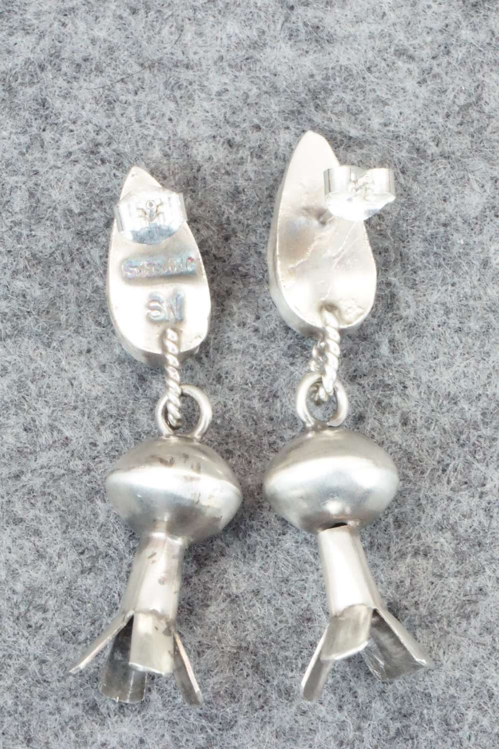 Spiny Oyster & Sterling Silver Earrings - Selina Warner