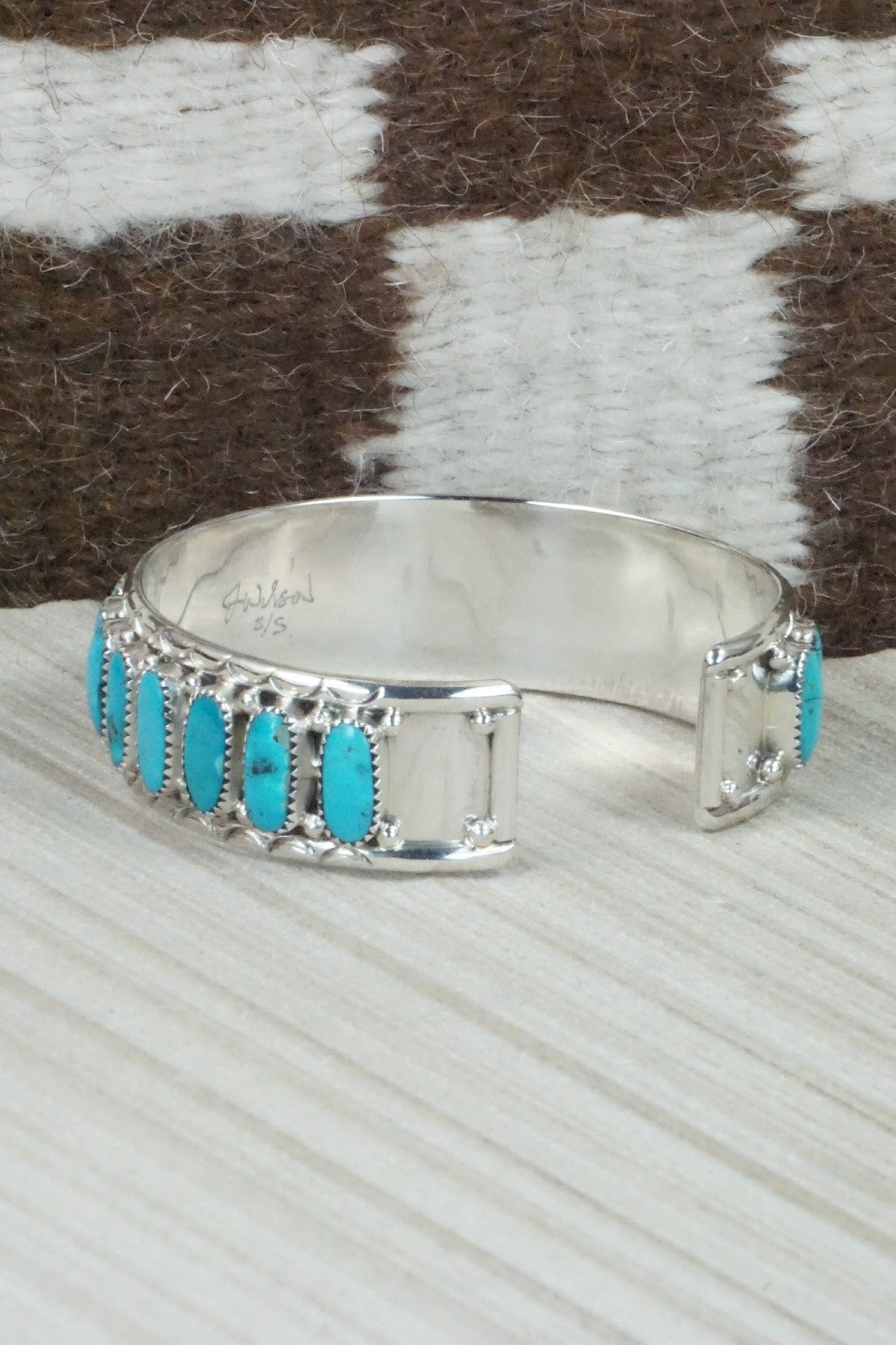 Turquoise & Sterling Silver Bracelet - Jazz Wilson