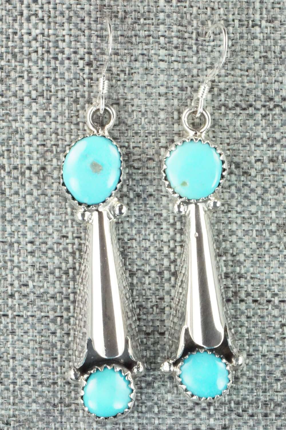 Turquoise & Sterling Silver Earrings - Roger Pino