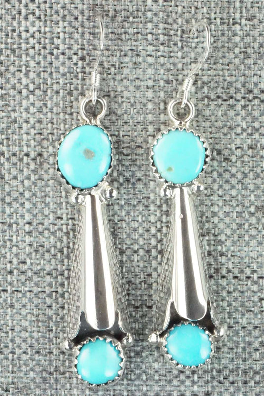 Turquoise & Sterling Silver Earrings - Roger Pino