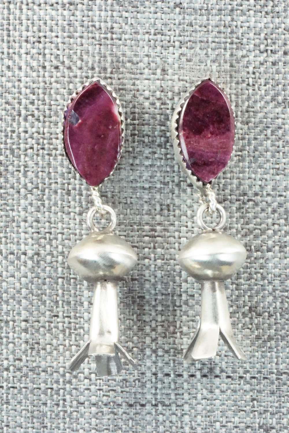 Spiny Oyster & Sterling Silver Earrings - Selina Warner