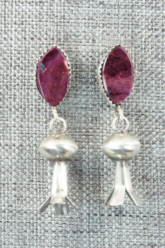 Spiny Oyster & Sterling Silver Earrings - Selina Warner