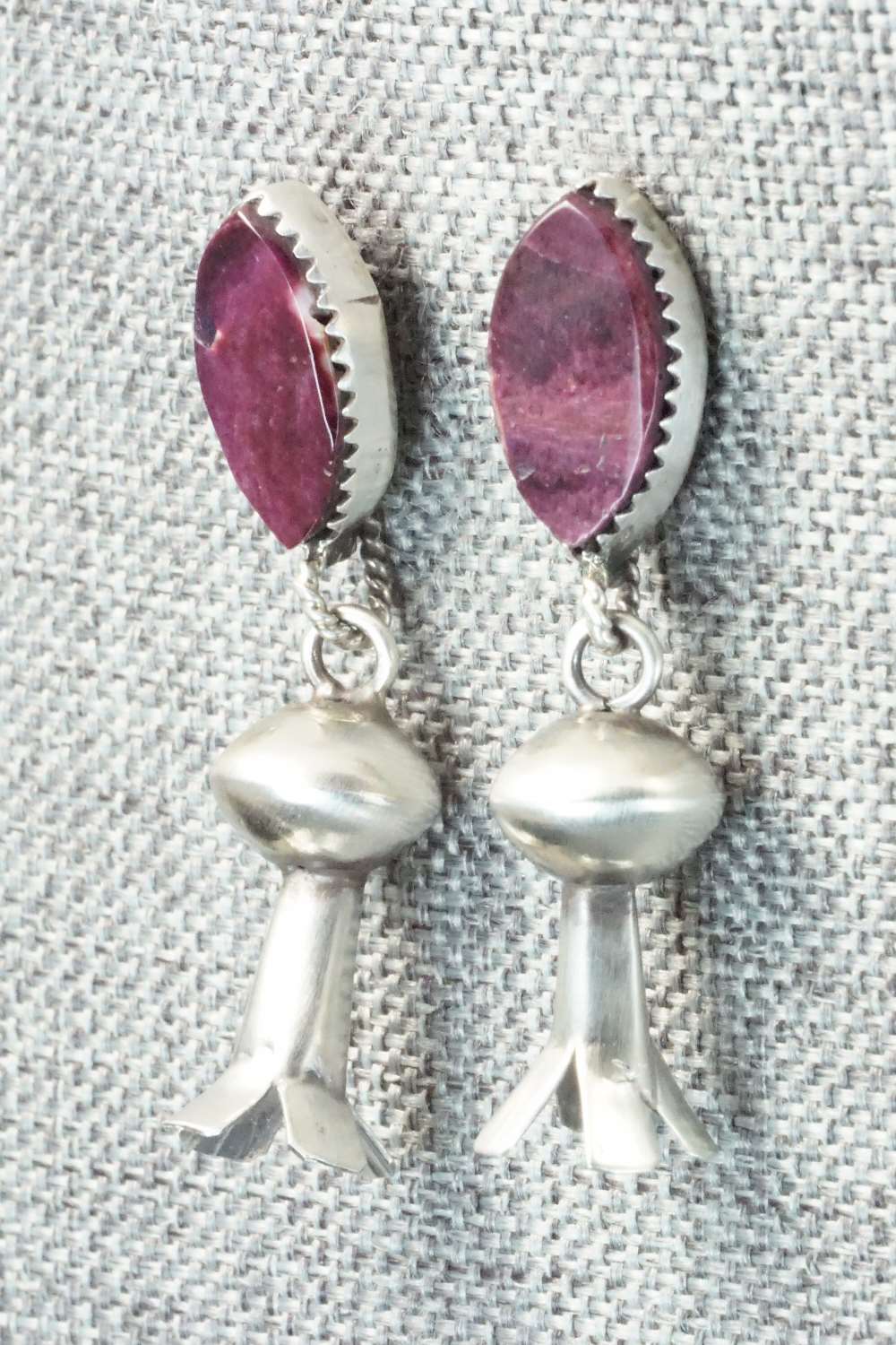 Spiny Oyster & Sterling Silver Earrings - Selina Warner