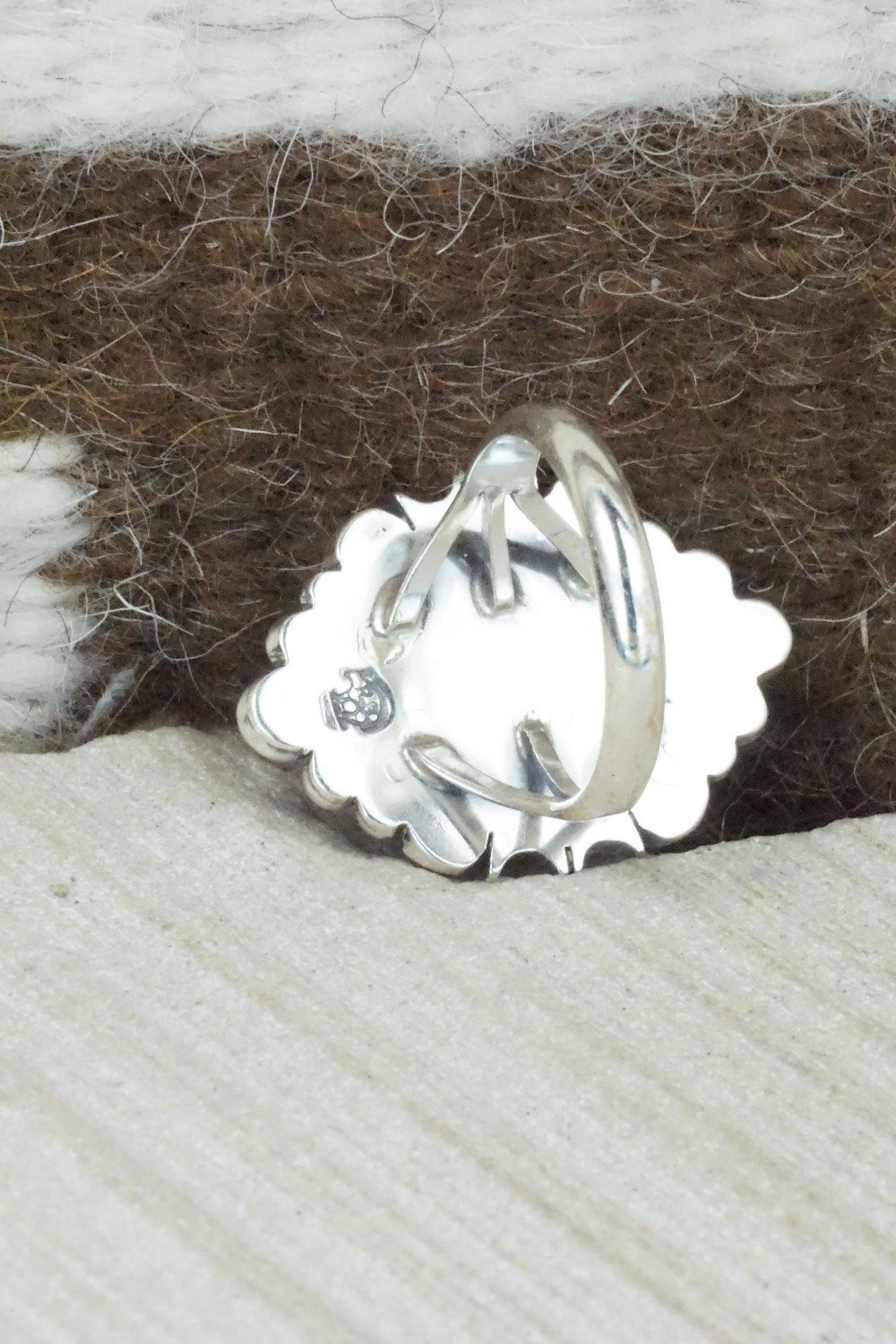 Turquoise & Sterling Silver Ring - Daniel Benally - Size 8