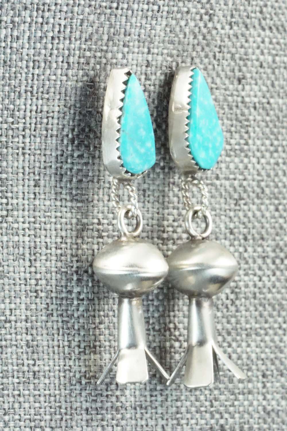 Turquoise & Sterling Silver Earrings - Selina Warner