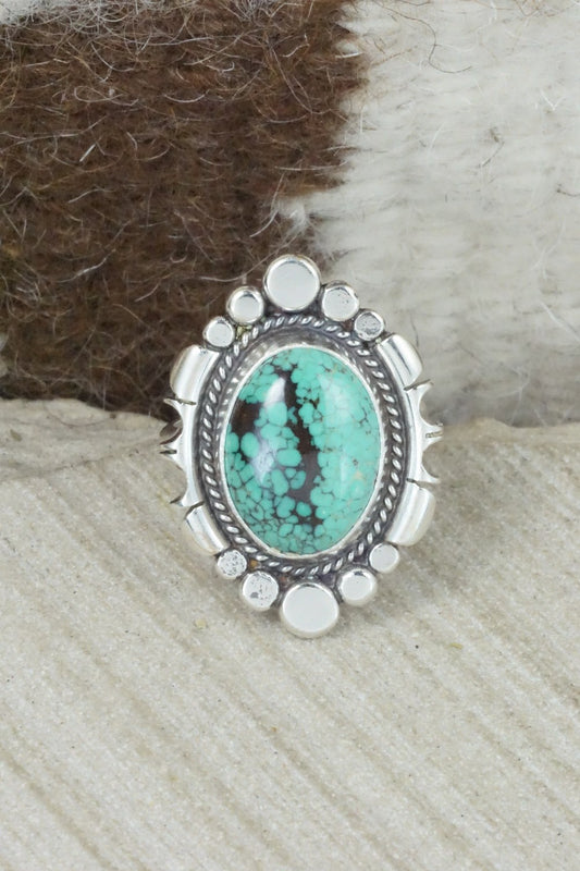 Turquoise & Sterling Silver Ring - Daniel Benally - Size 8.25