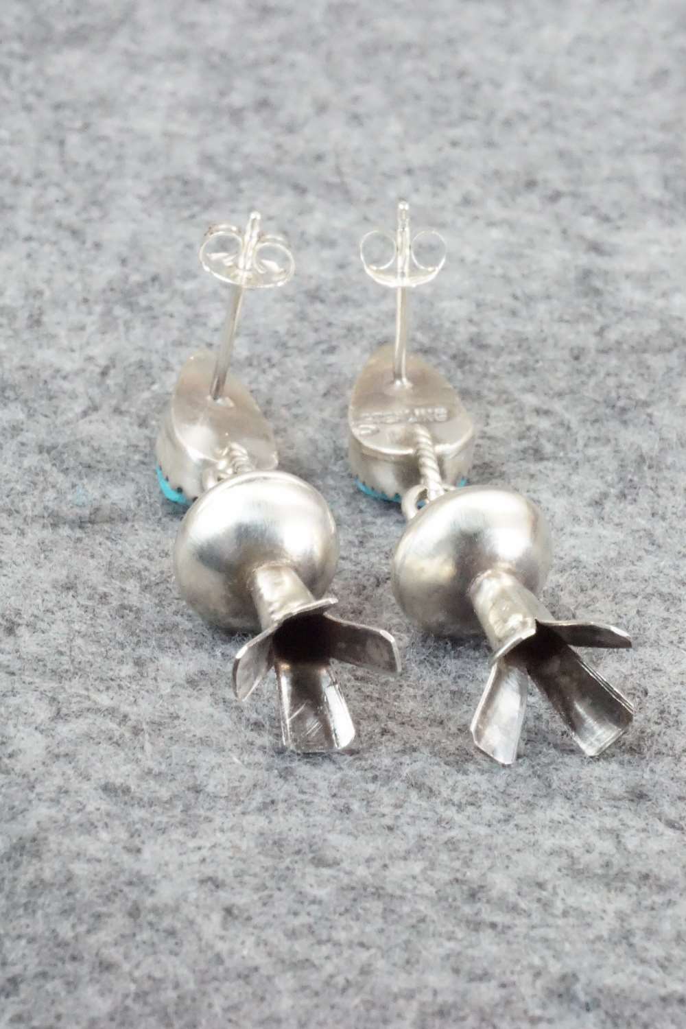 Turquoise & Sterling Silver Earrings - Selina Warner