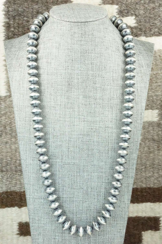 Sterling Silver Navajo Pearl Necklace - Michelle Jameson
