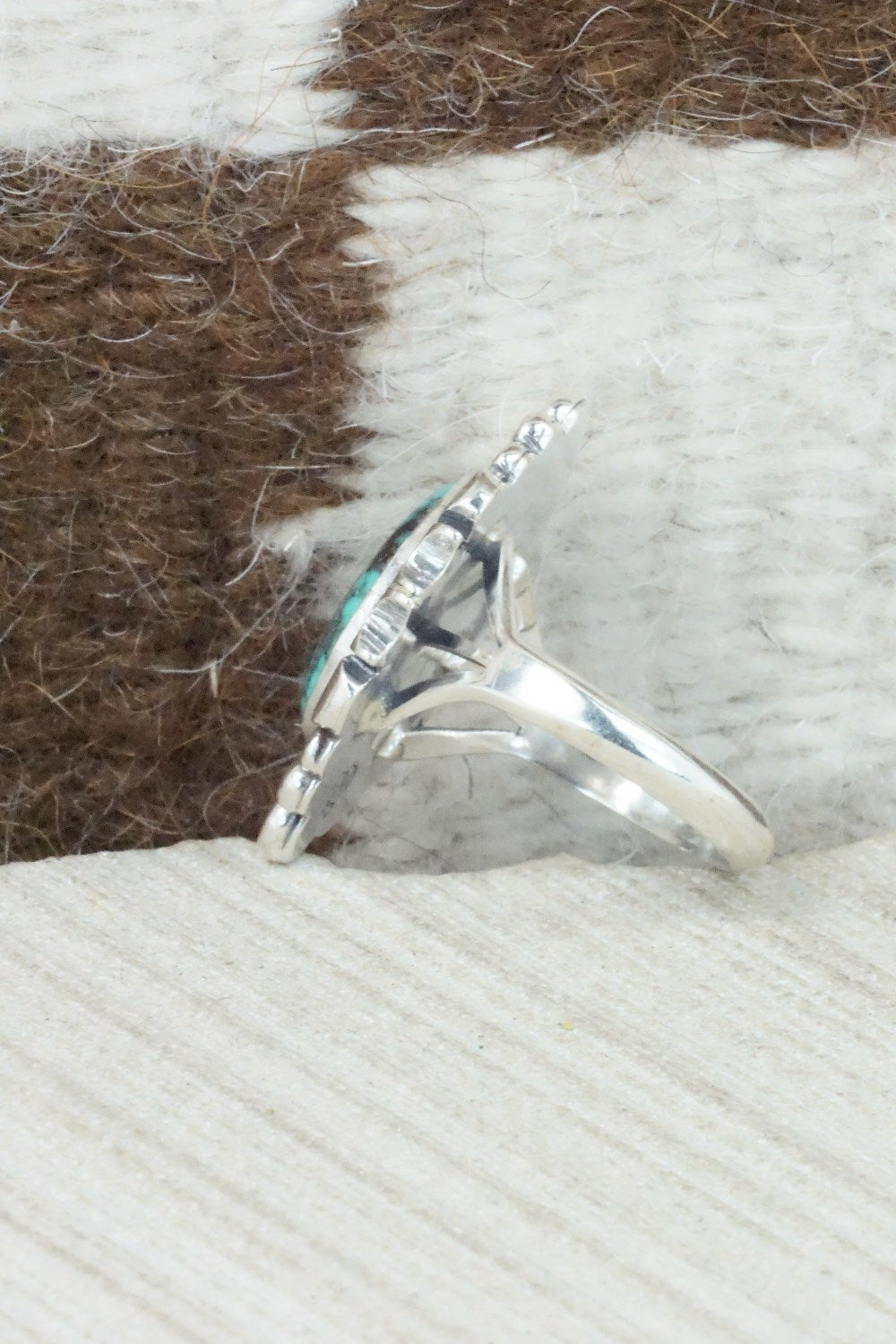 Turquoise & Sterling Silver Ring - Daniel Benally - Size 9.25