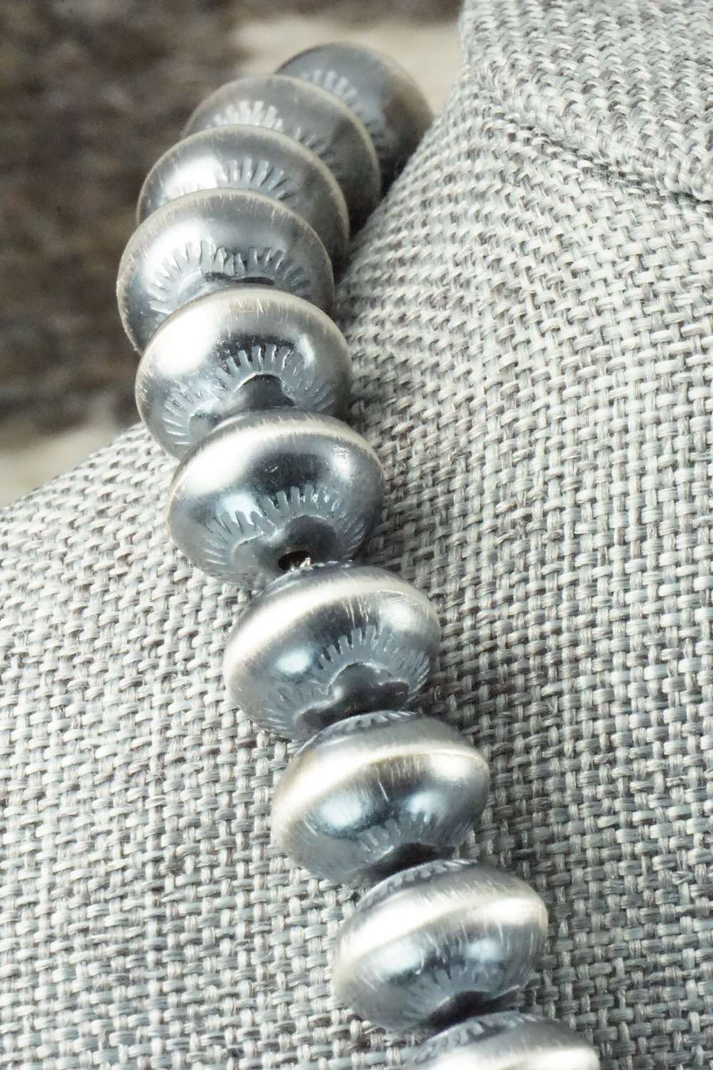 Sterling Silver Navajo Pearl Necklace - Michelle Jameson