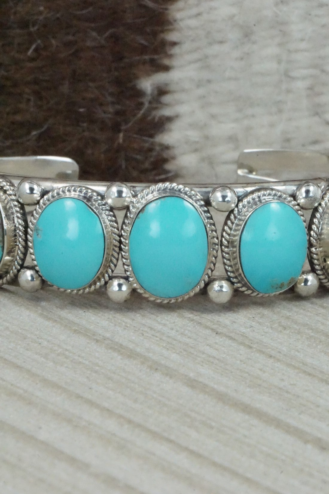 Turquoise & Sterling Silver Bracelet - Raymond Yazzie