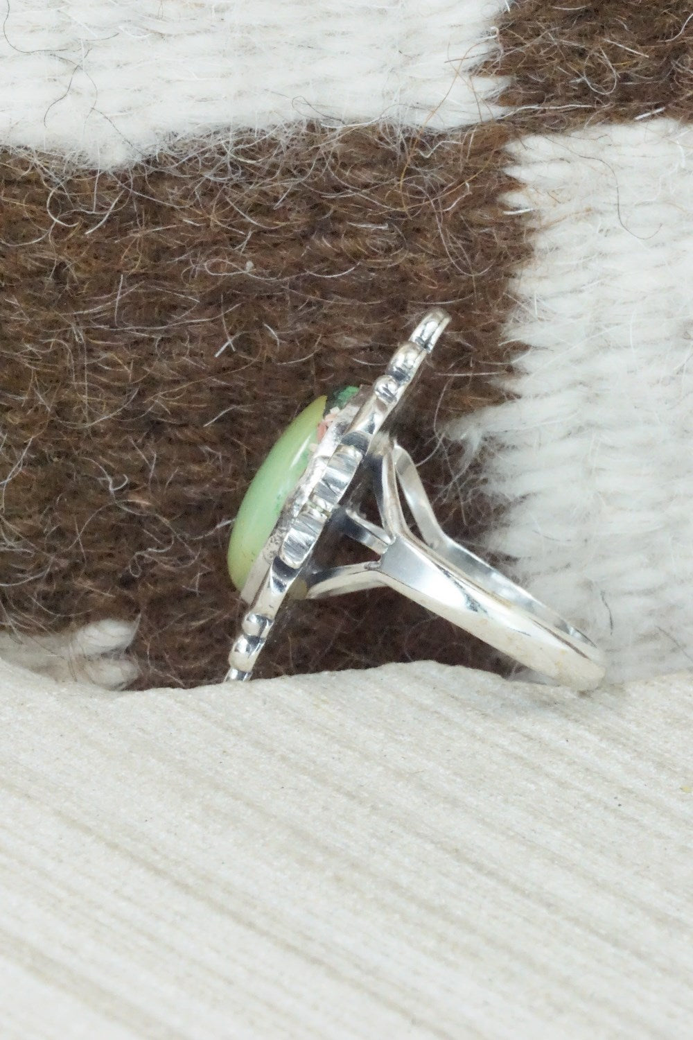 Turquoise & Sterling Silver Ring - Daniel Benally - Size 9
