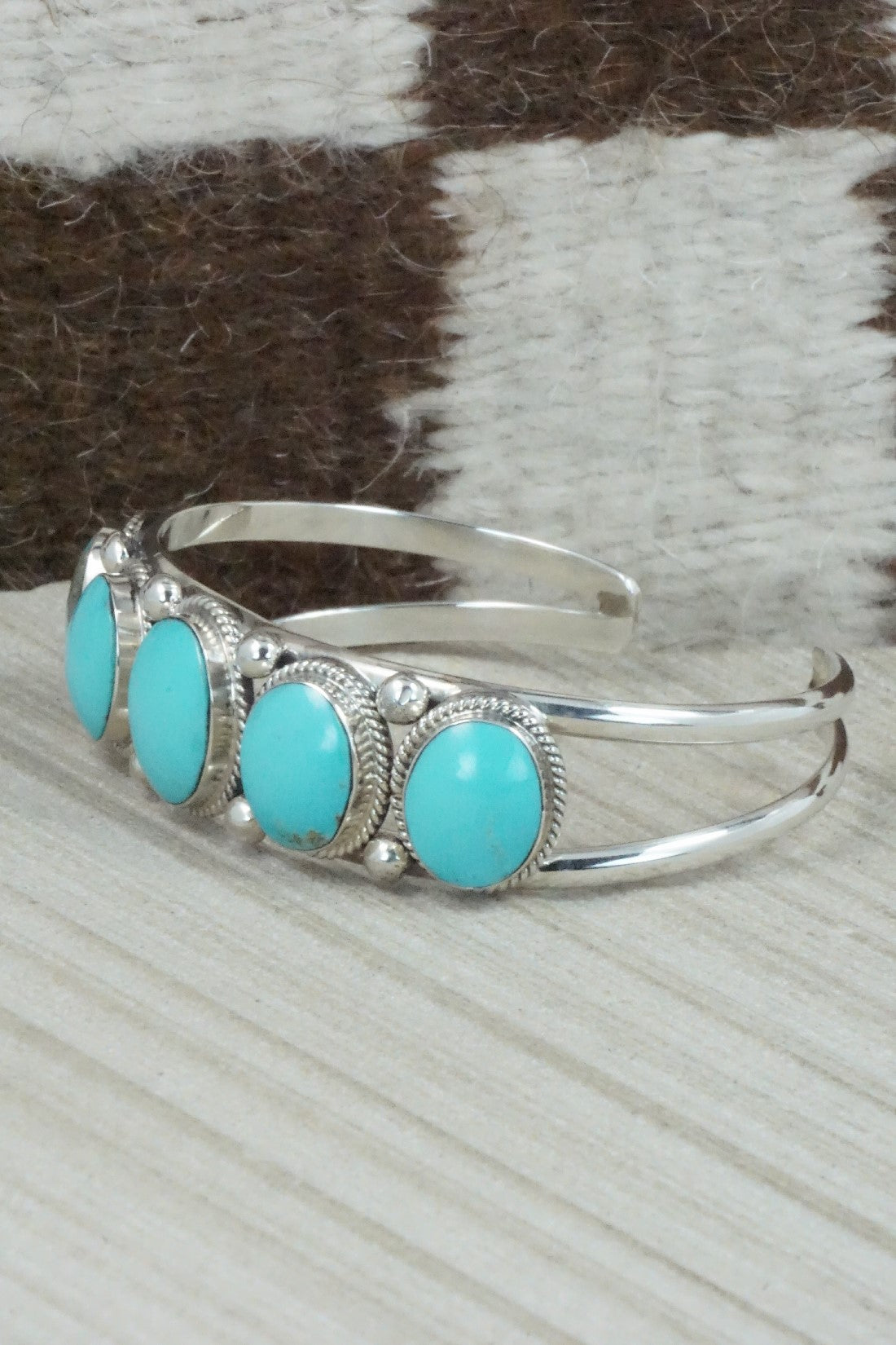 Turquoise & Sterling Silver Bracelet - Raymond Yazzie