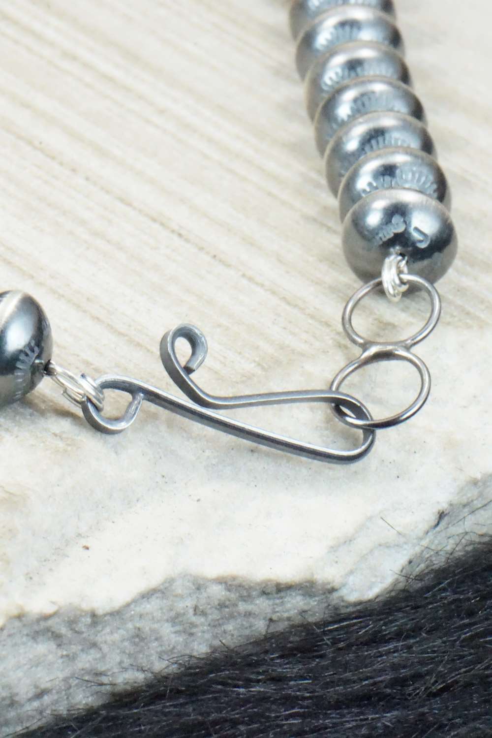 Sterling Silver Navajo Pearl Necklace - Michelle Jameson