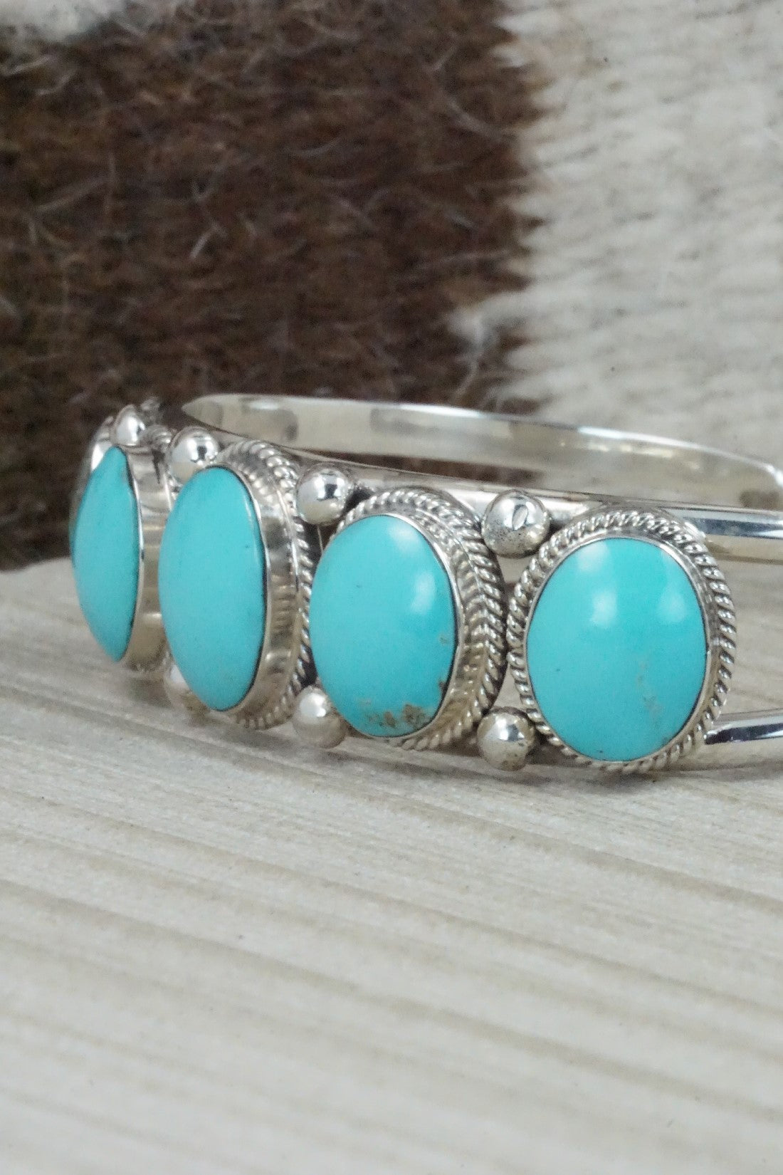Turquoise & Sterling Silver Bracelet - Raymond Yazzie