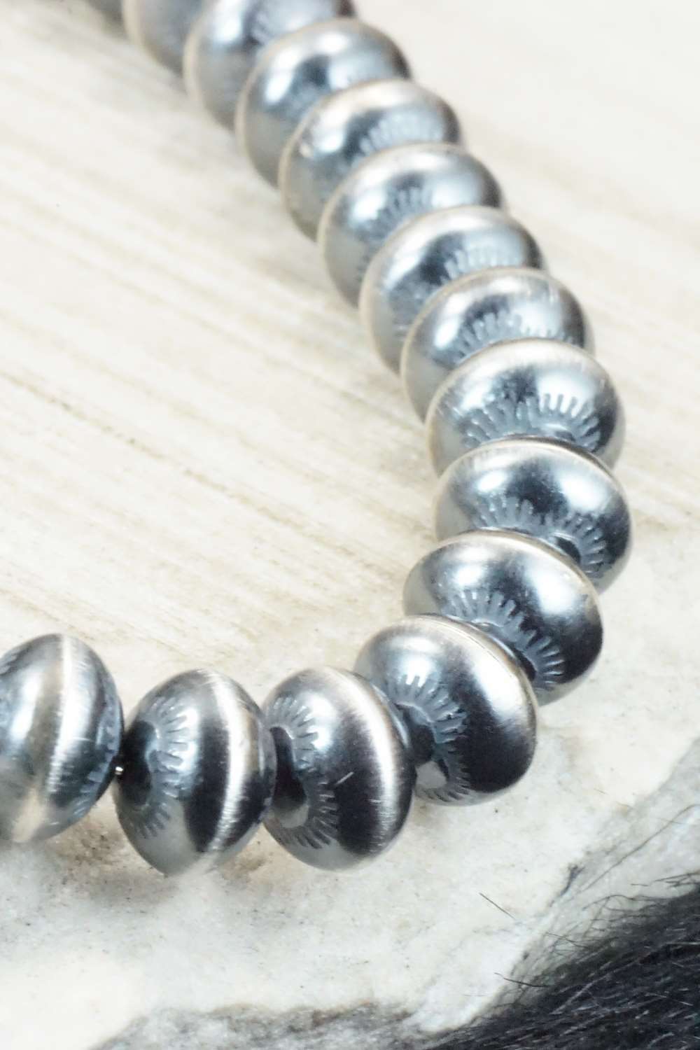 Sterling Silver Navajo Pearl Necklace - Michelle Jameson